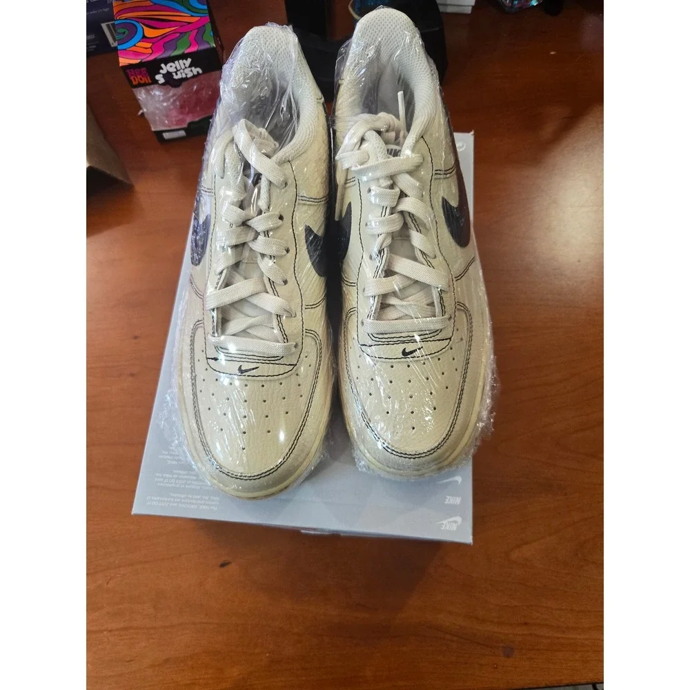 Nike Air Force 1 LV8 4 GS Light Khaki Black HJ4563-200 Size 6.5Y